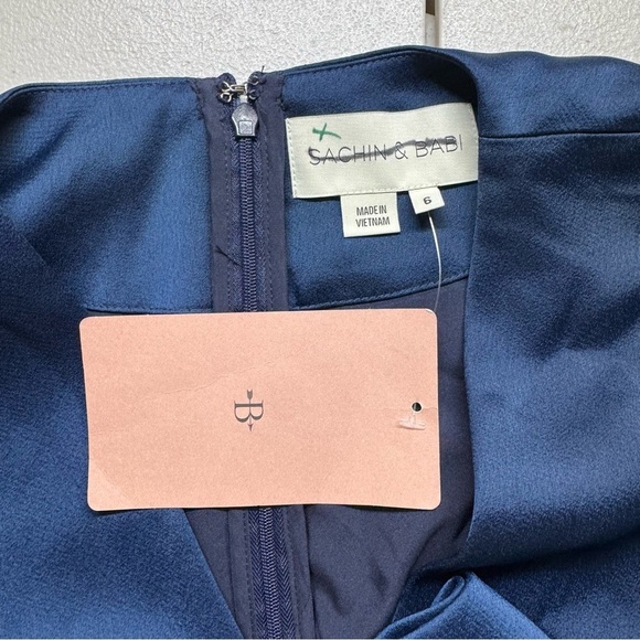 NWT Sachin & Babi Laurana Dress Maxi BHLDN Anthropologie MOB Wedding Navy Black - Picture 15 of 15